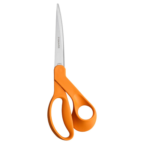 Fiskars 9-inch bent dressmaker shears blade-tip for clean, long cuts