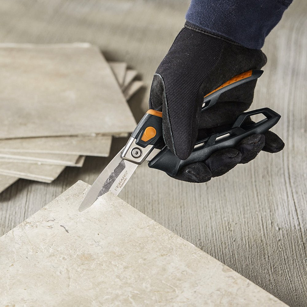 PowerArc Fiskars snips softgrip ergonomic handle enhances comfort during use