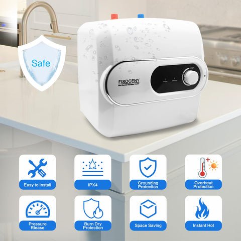 Fisoceny 3-way diverter valve enables versatile hot water routing.