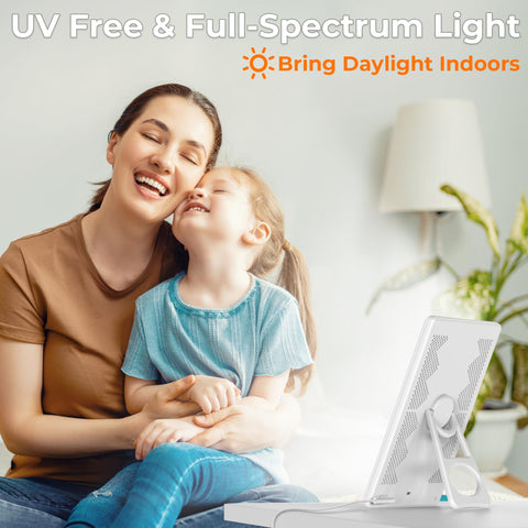 Fitfirst Light Lamp at 10000 lux for bright daylight-like illumination