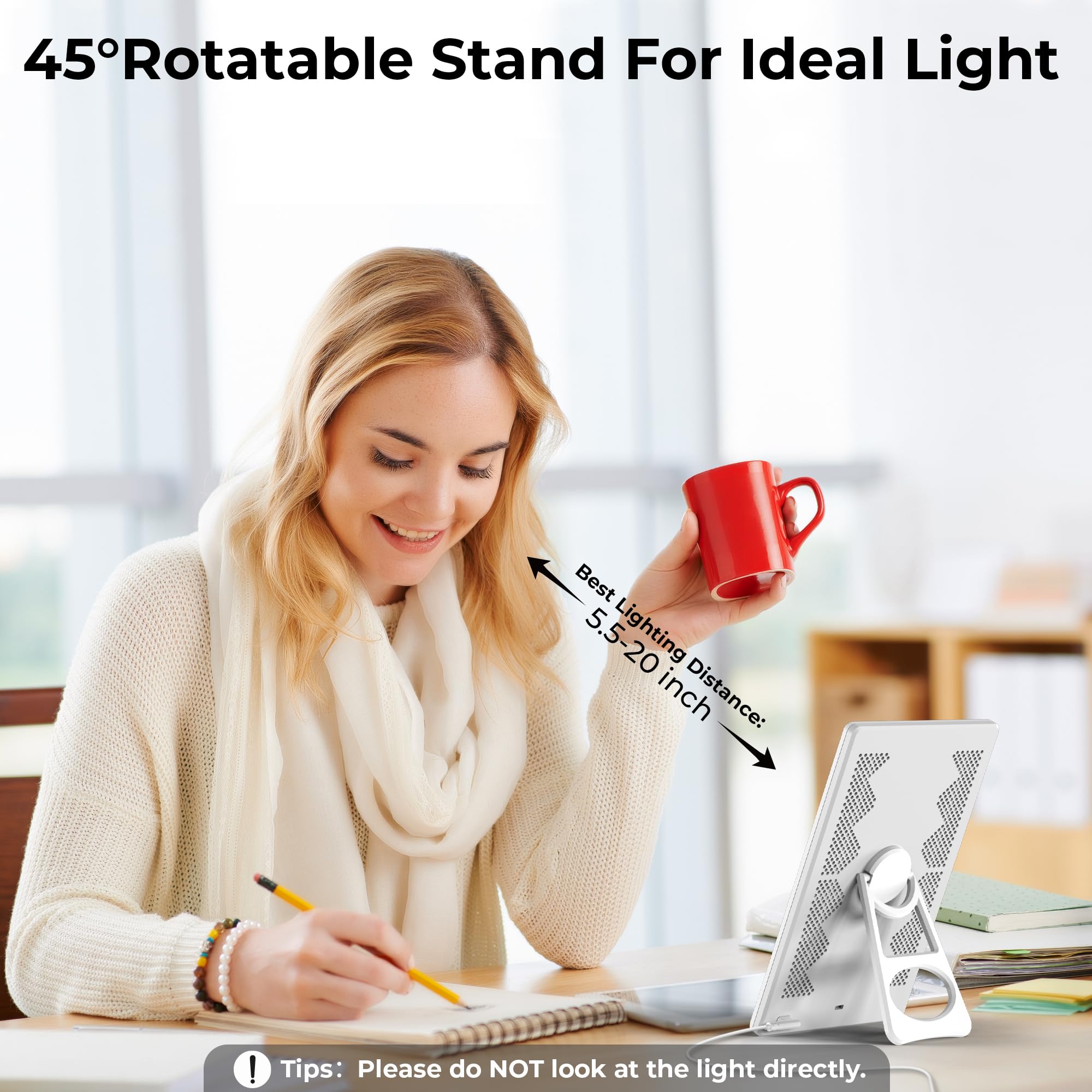 Tabletop and wall-mount versatility light up any space with Fitfirst Lamp