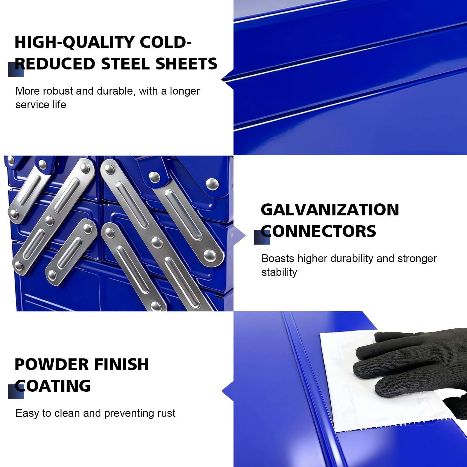 FITHOIST fold-out trays in action offer quick access to frequently used tools.