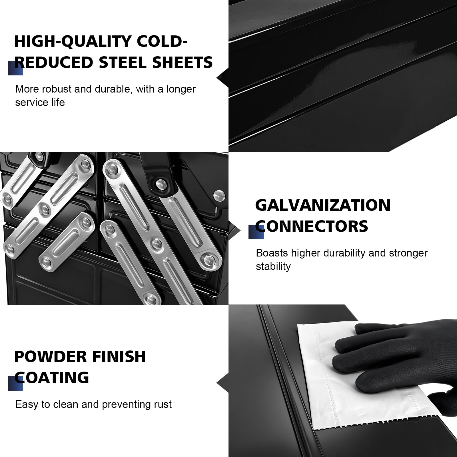 FITHOIST galvanized connectors highlight durable steel construction