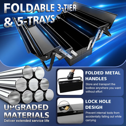 FITHOIST toolbox with side handle for easy transport