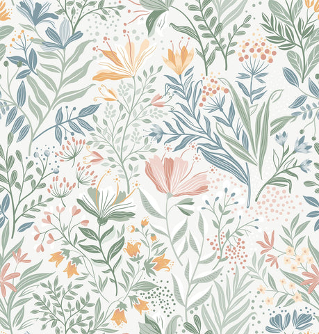 Fititem floral peel-and-stick wallpaper roll for quick room transformation.