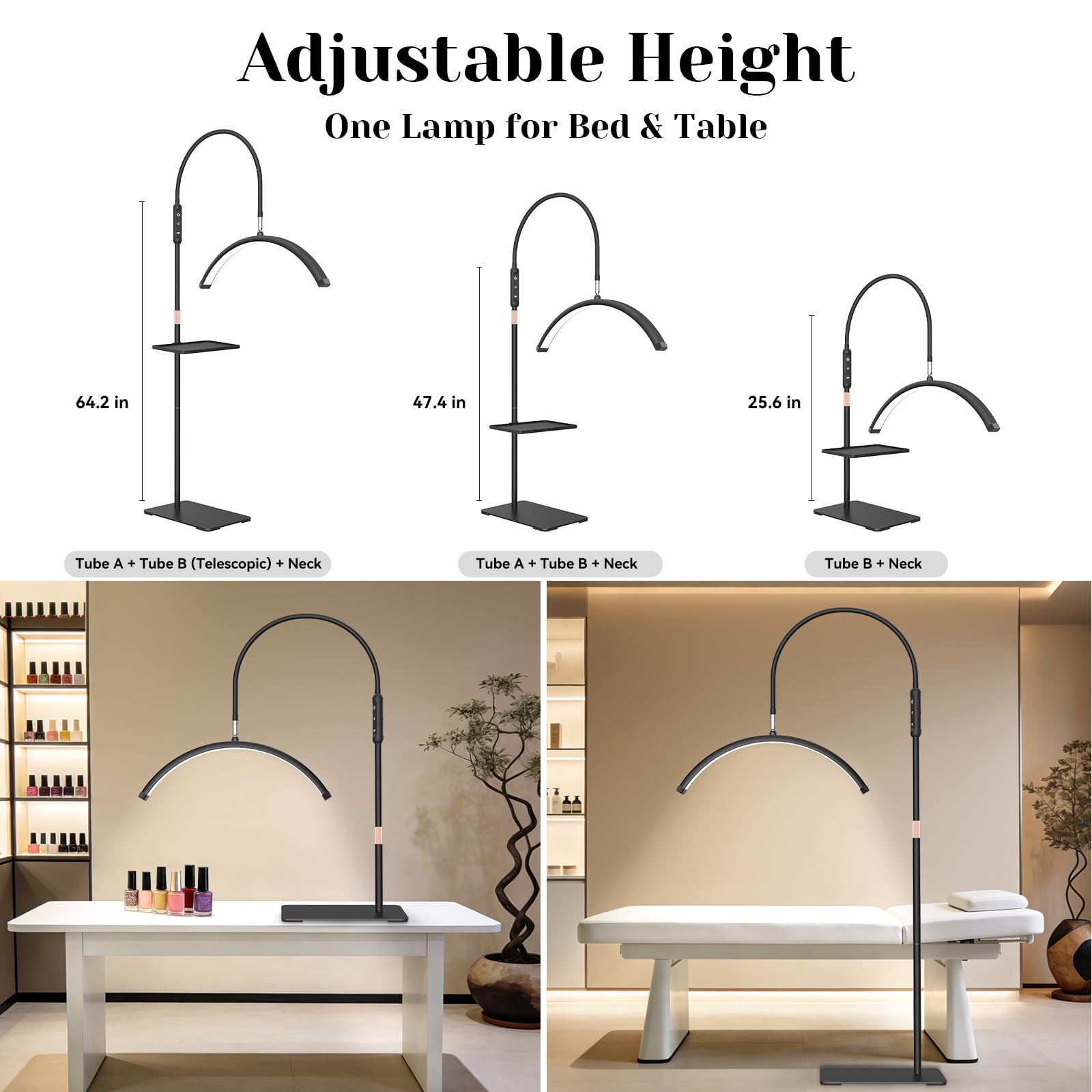 Fitlume Lash Light Flexible Neck offers flexible positioning.