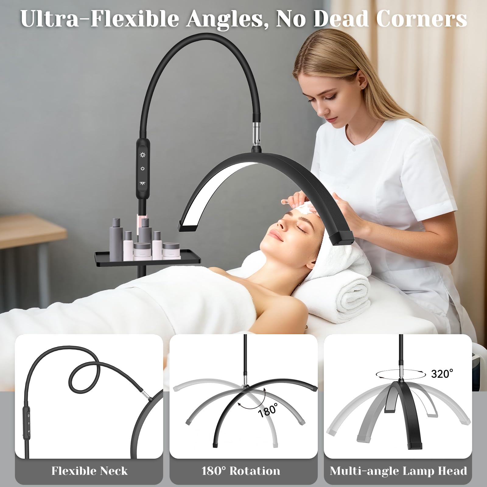 Fitlume Lash Light Tilt lets you aim light at the target area.