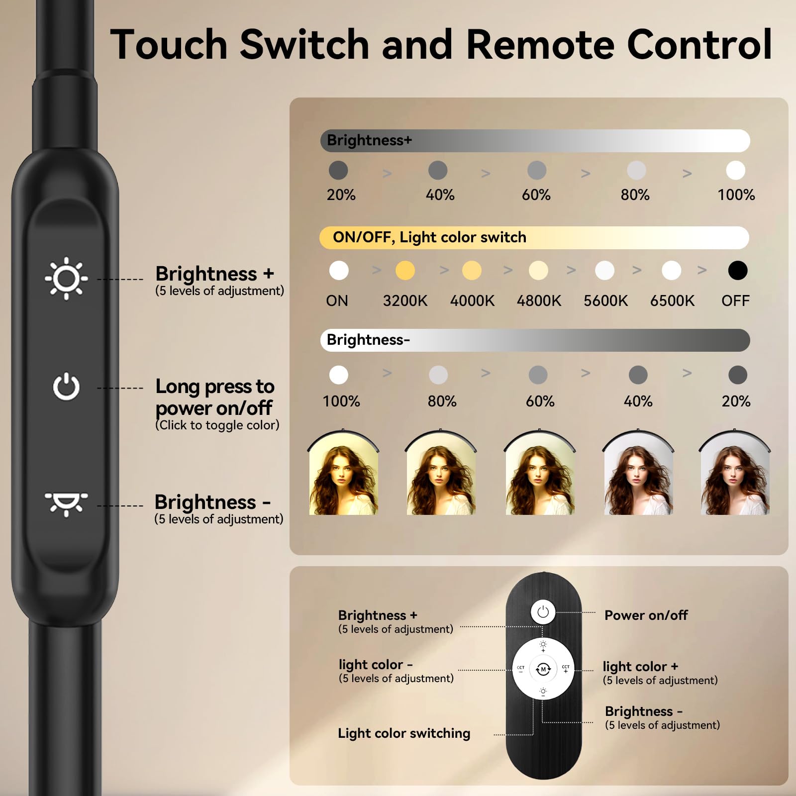 Fitlume Lash Light Wireless Remote simplifies lighting changes during sessions.