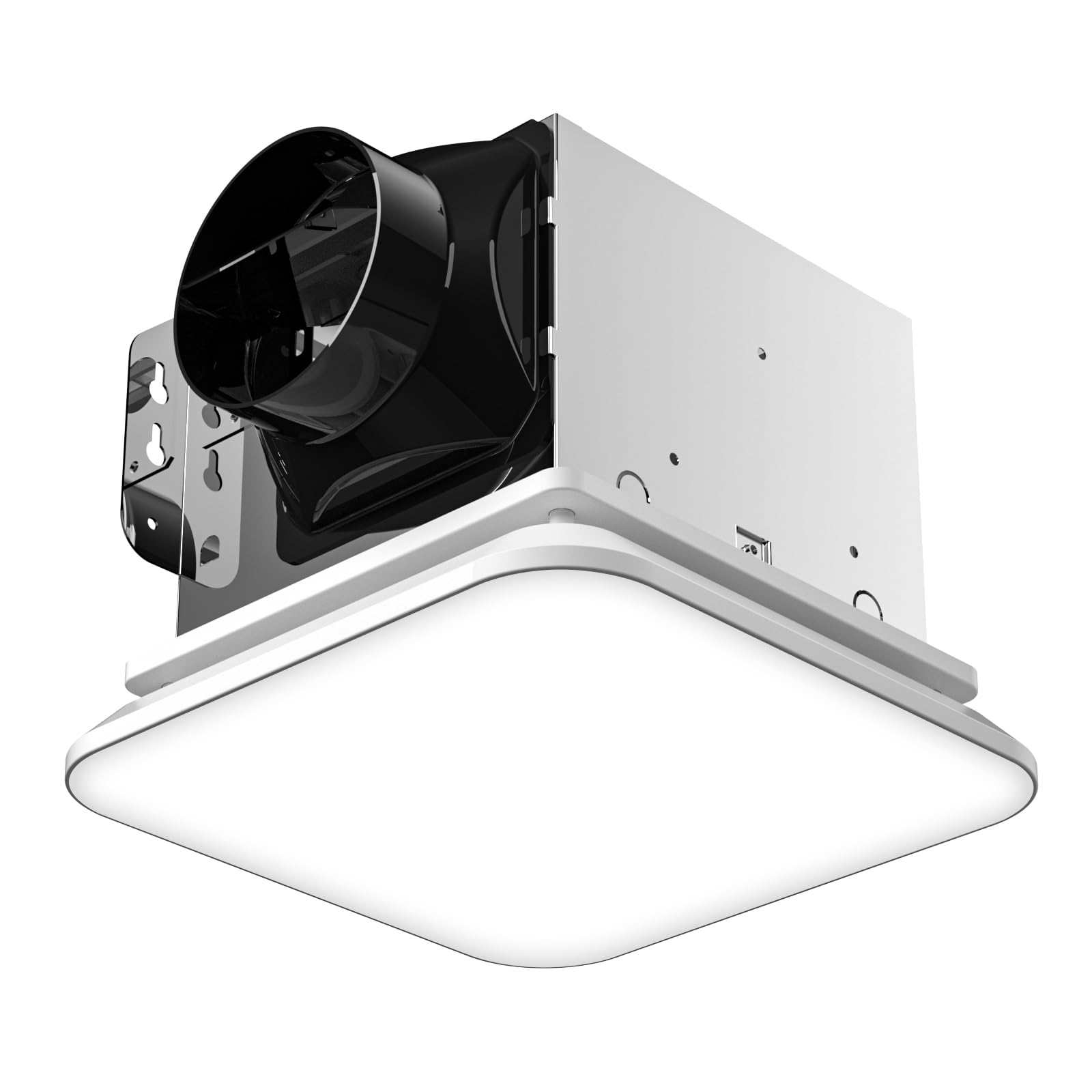 Fitop bathroom fan light 110cfm showcases efficient moisture removal and bright illumination.