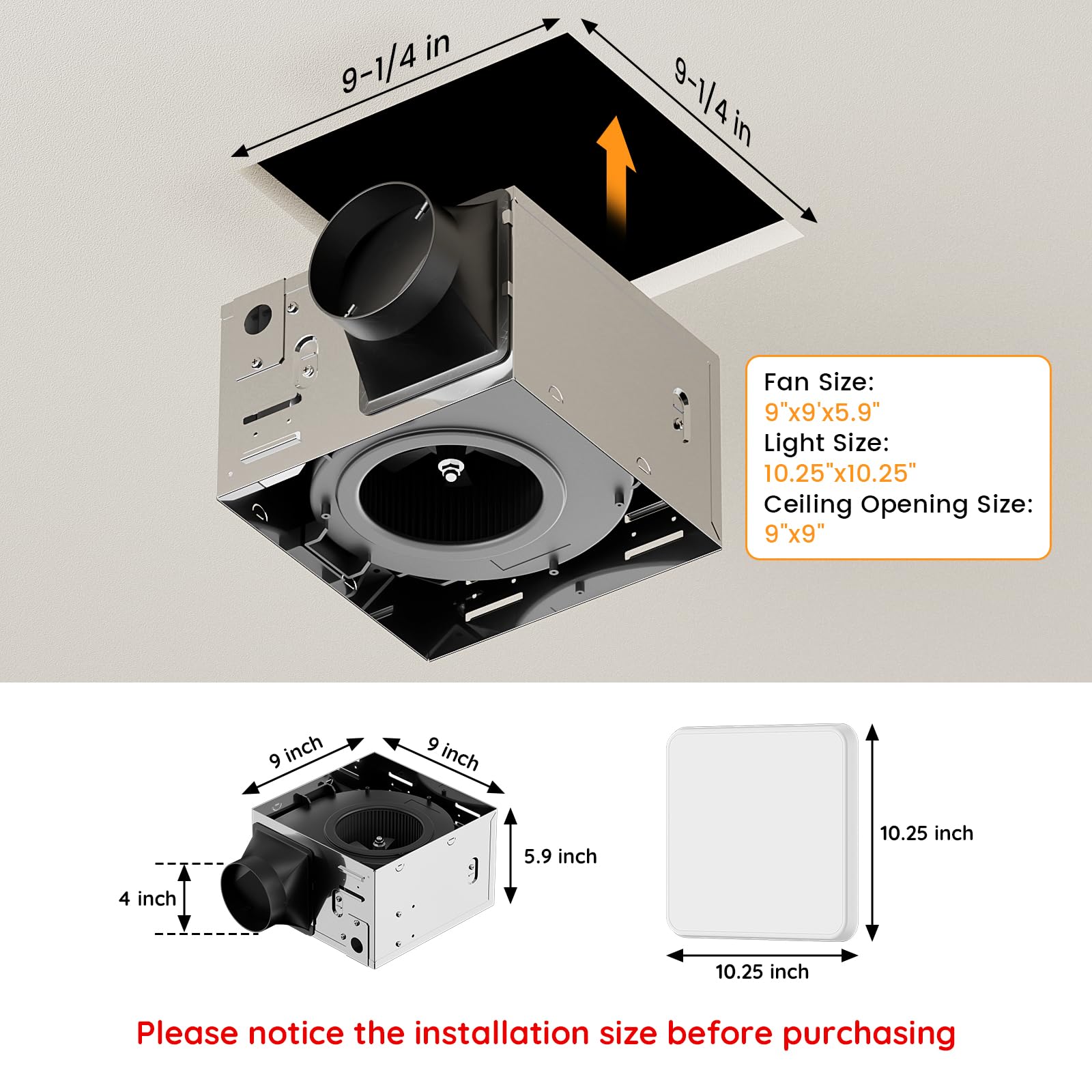 Fitop ceiling installation demonstration showing easy mounting