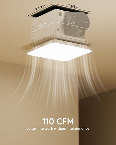 Fitop ceiling mount installation visual: easy ceiling setup with no cutting needed.