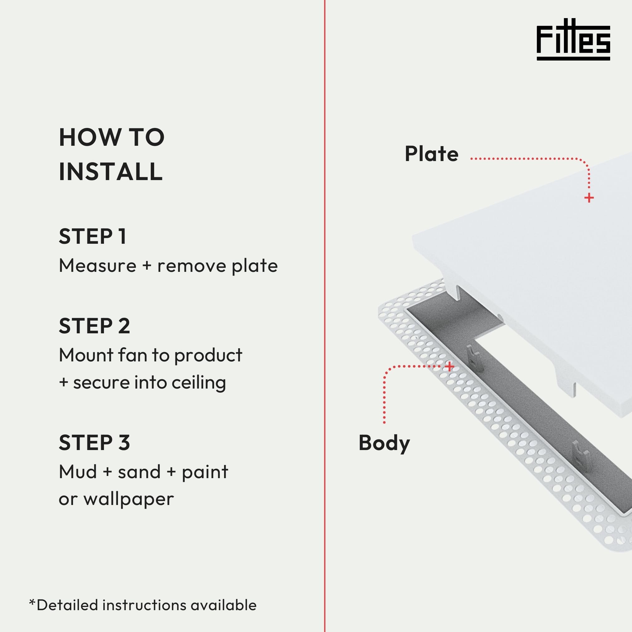 Fittes Lite ABS close-up highlighting durable plastic construction