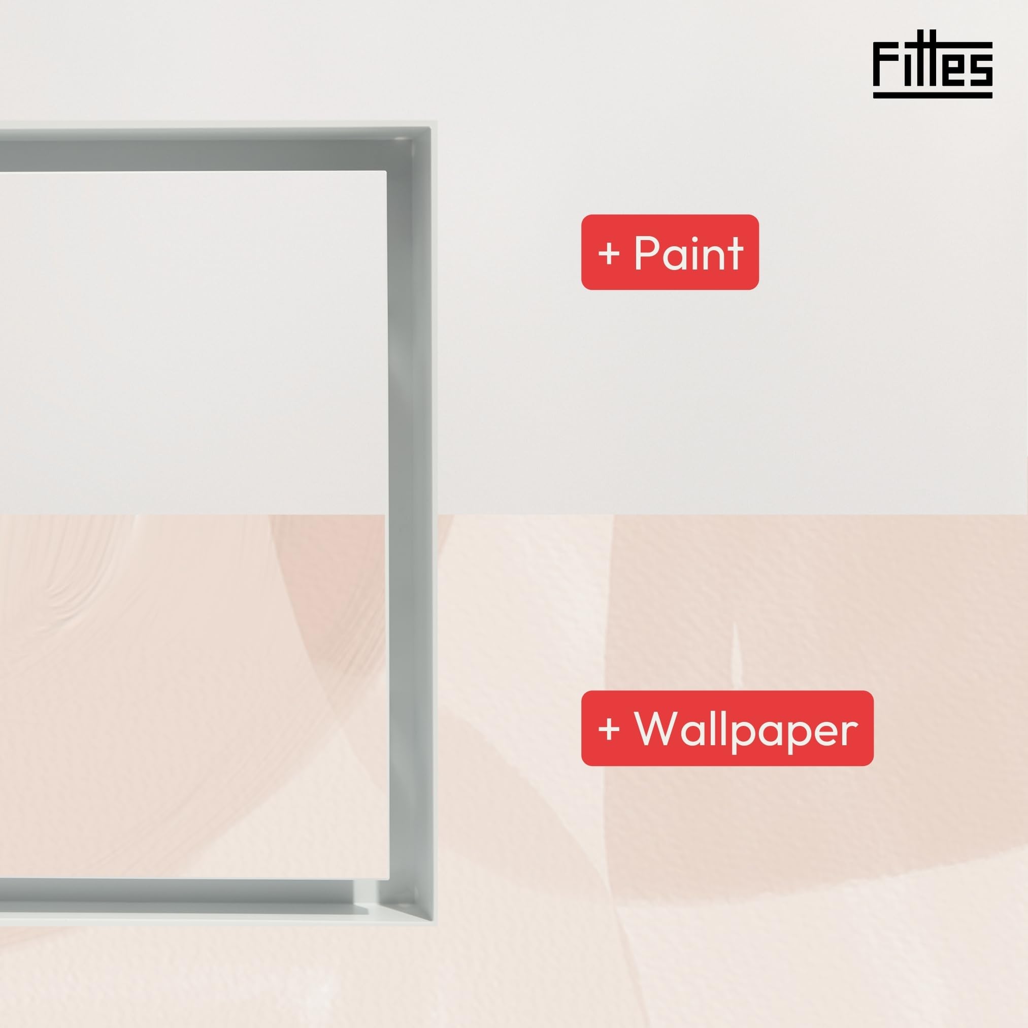 Fittes Panasonic WhisperValue-compatible vent cover beside unit