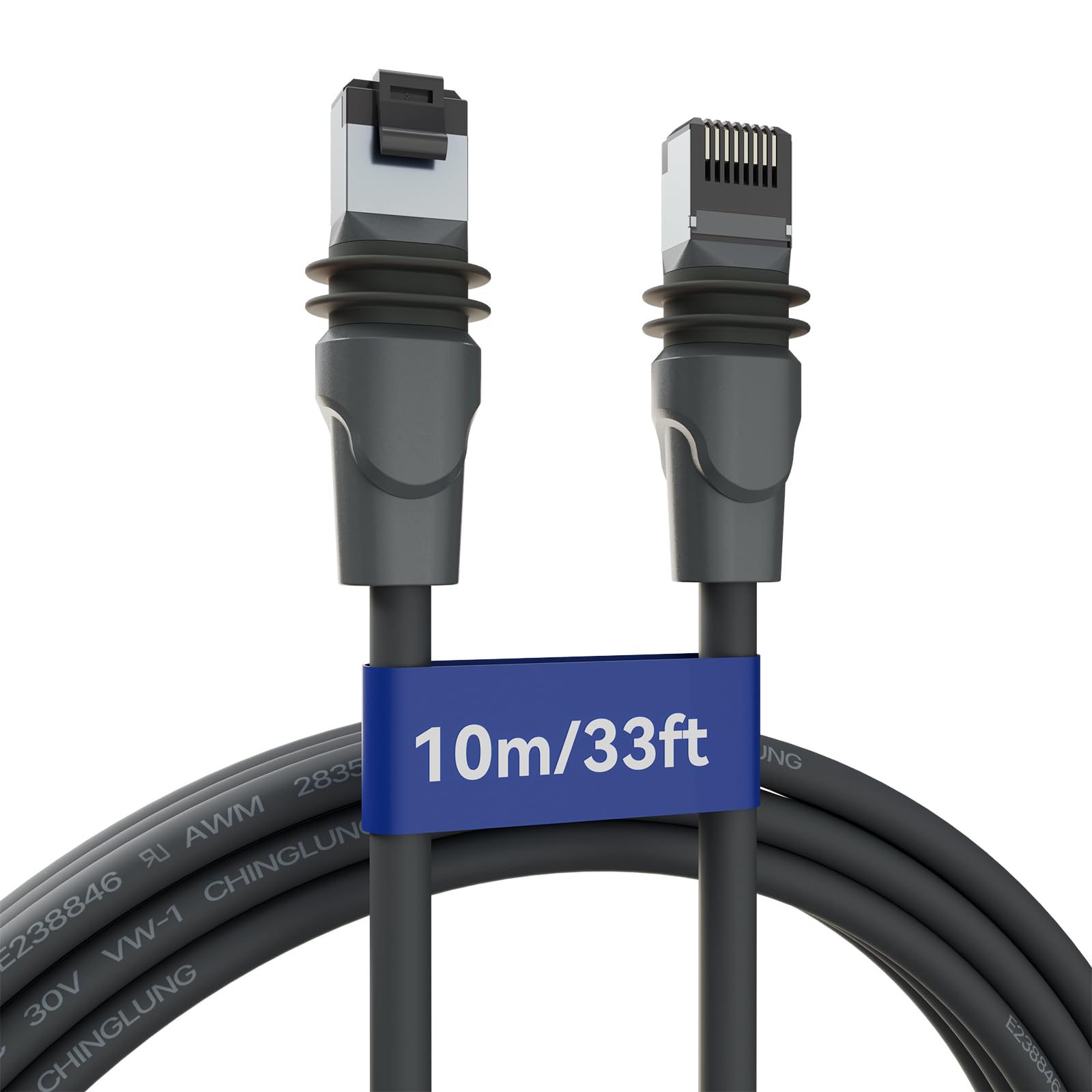 FIUTY Starlink Gen 3 cable 33ft dual-layer waterproof shell for outdoor reliability.