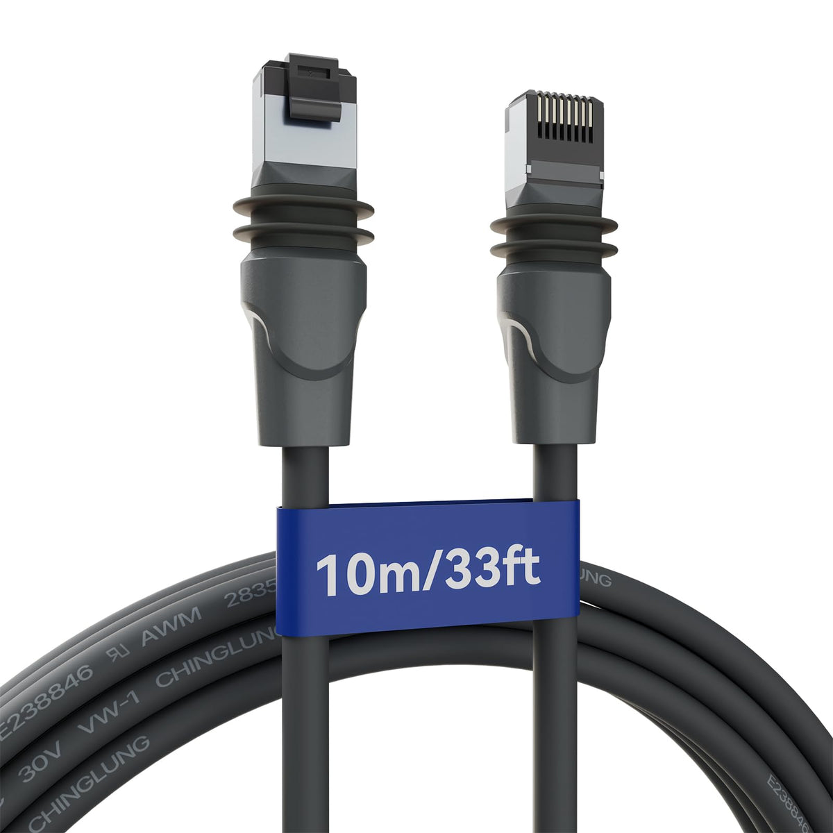 FIUTY Starlink Gen 3 cable 33ft dual-layer waterproof shell for outdoor reliability.