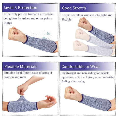 Fivenl gray arm sleeve offering comfortable protection during woodworking