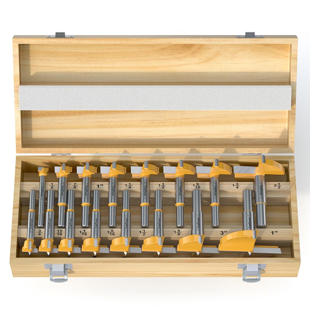 FivePears carbide tipped Forstner bits deliver long-lasting sharpness for wood, plastic, and plywood