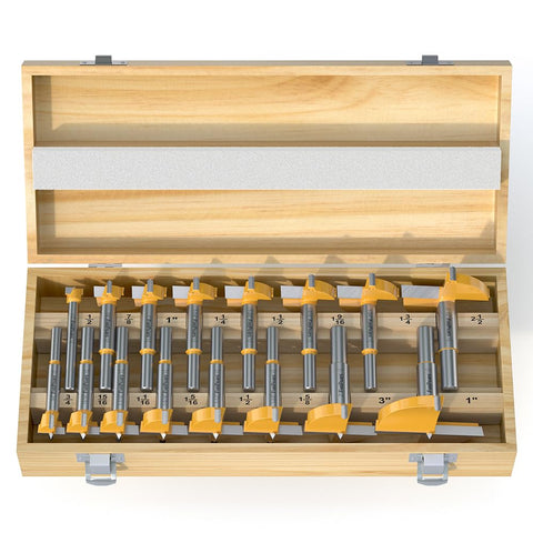 FivePears carbide tipped Forstner bits deliver long-lasting sharpness for wood, plastic, and plywood