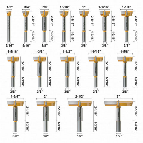 FivePears Forstner bits ensure clean, flat-bottom holes for hinge mounting and cabinetry work