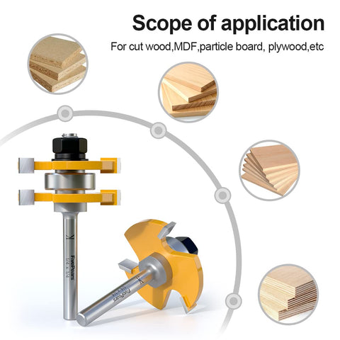 FivePears hardened steel router bits built for durability and long life