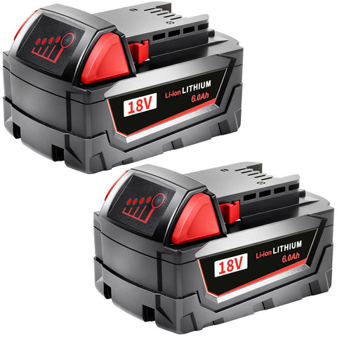 Fivtyily 6.0Ah M18 Max battery front view highlighting capacity and build quality.