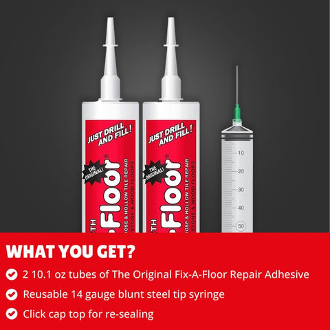 Fix-A-Floor creaky wood floor repair stabilizes flooring without removal
