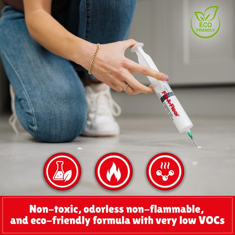 Fix-A-Floor permanent bond adhesive provides a long-lasting bond with resilience