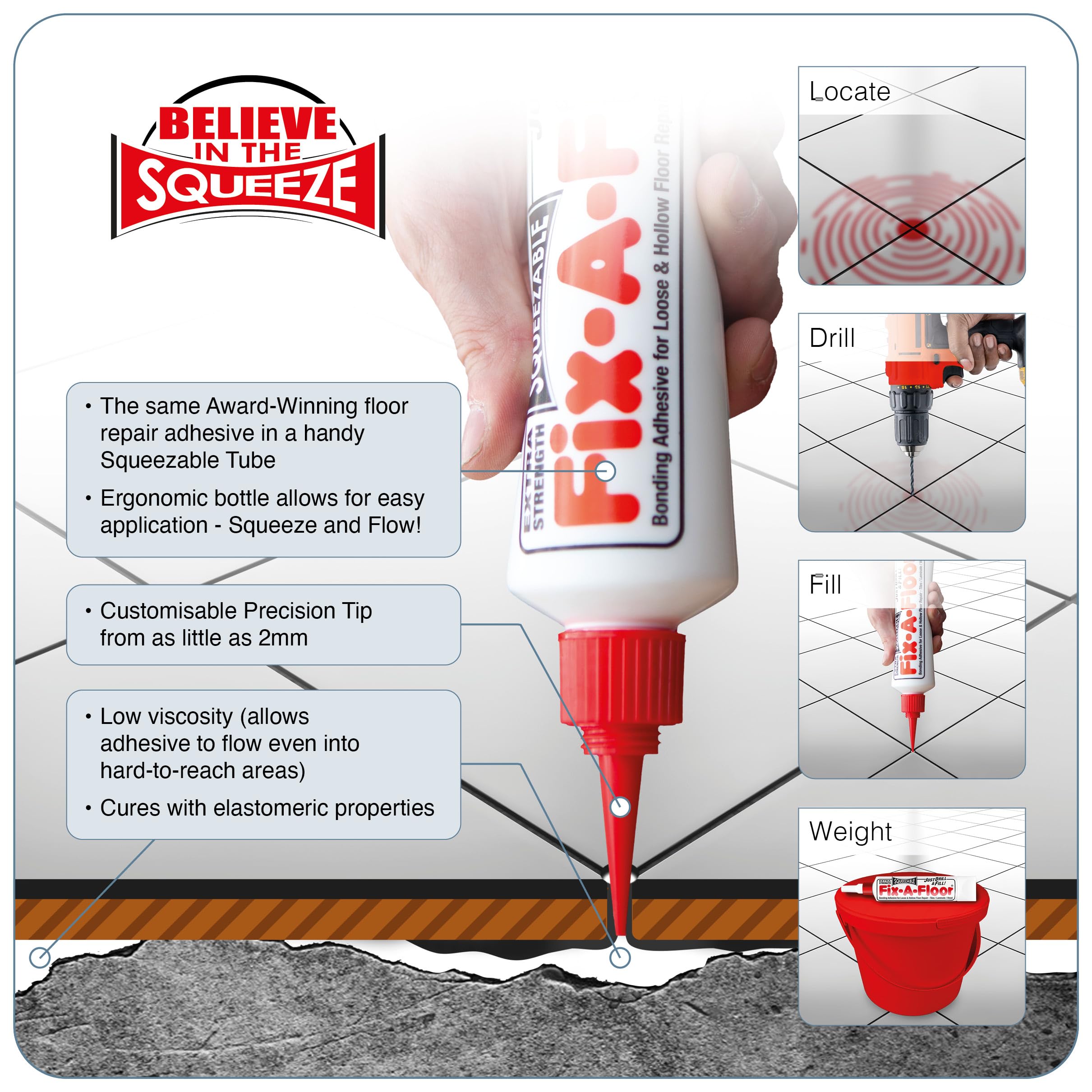 Fix-A-Floor underfloor heating compatibility shows strong bond with heated substrates