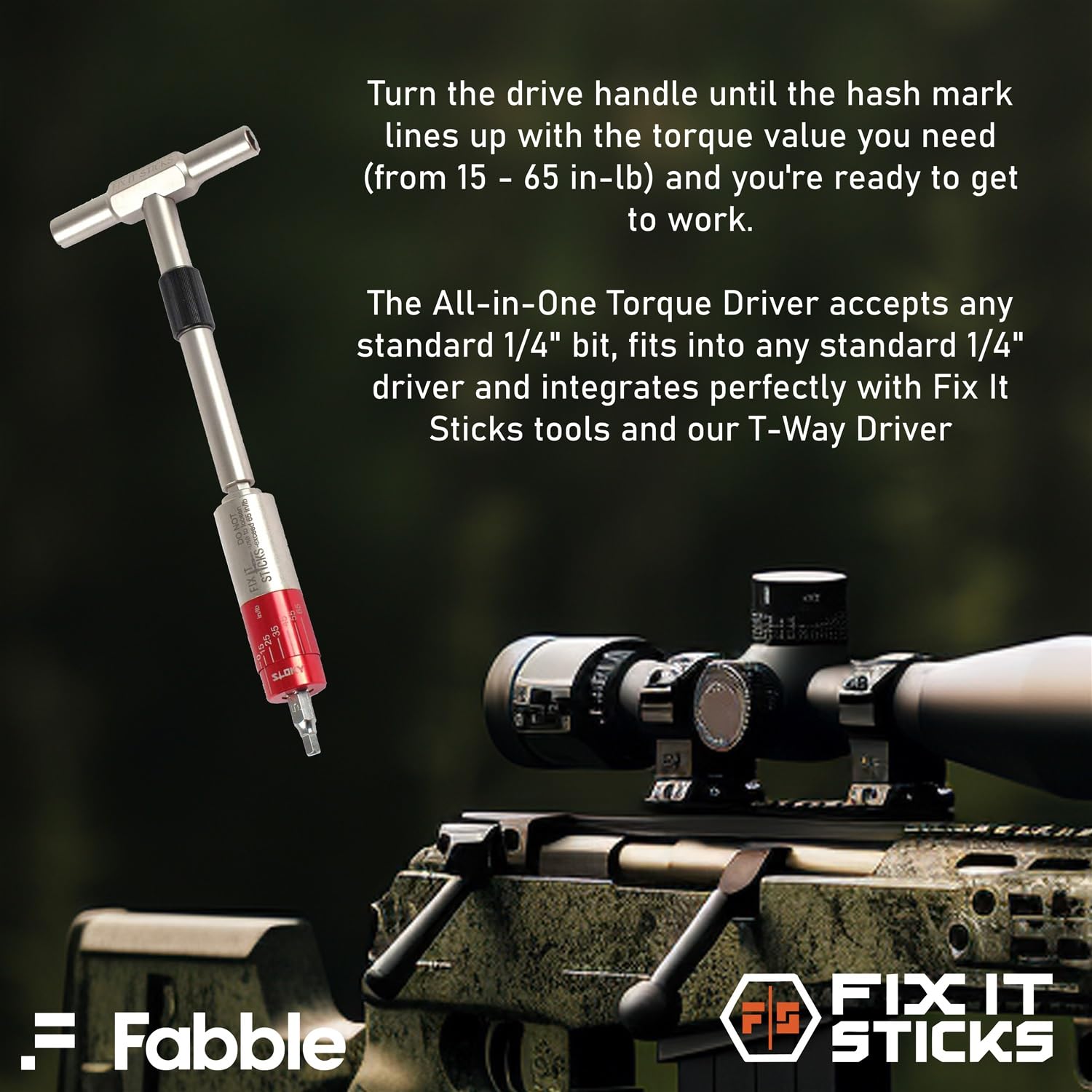 Fix It Sticks battery cap tool designed for secure installation.