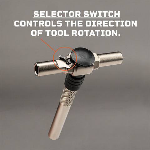 Fix It Sticks spring-loaded locking collar keeps hex bits secure on the go.