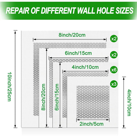 FixBuild 8x8 inch drywall patch for big drywall fixes