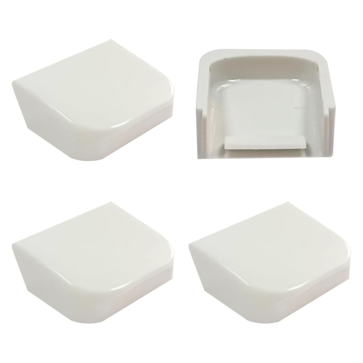 FIXECOZ hinge base covers kit in white, quick refresh for Kohler toilet seats