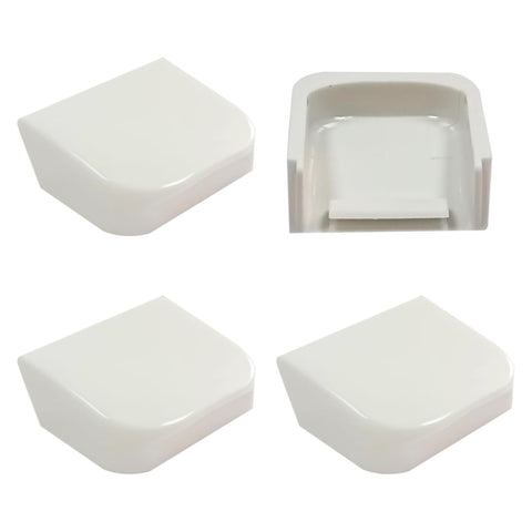 FIXECOZ hinge base covers kit in white, quick refresh for Kohler toilet seats