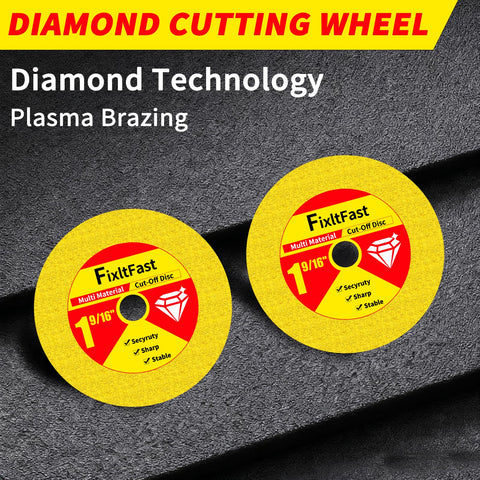 High-speed cutting performance with durable FixltFast discs.