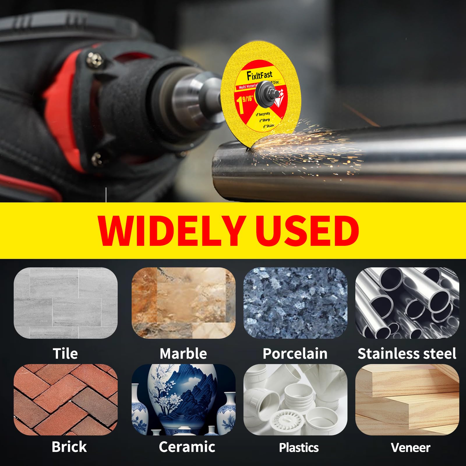 Round mandrel 1/8 inch included with FixltFast kit.
