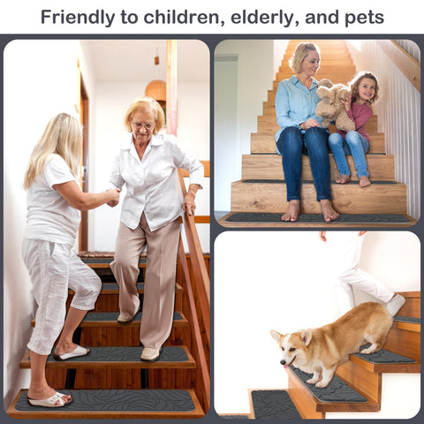 Fixmend stair treads cut-to-fit feature enables customizing to staircase length.