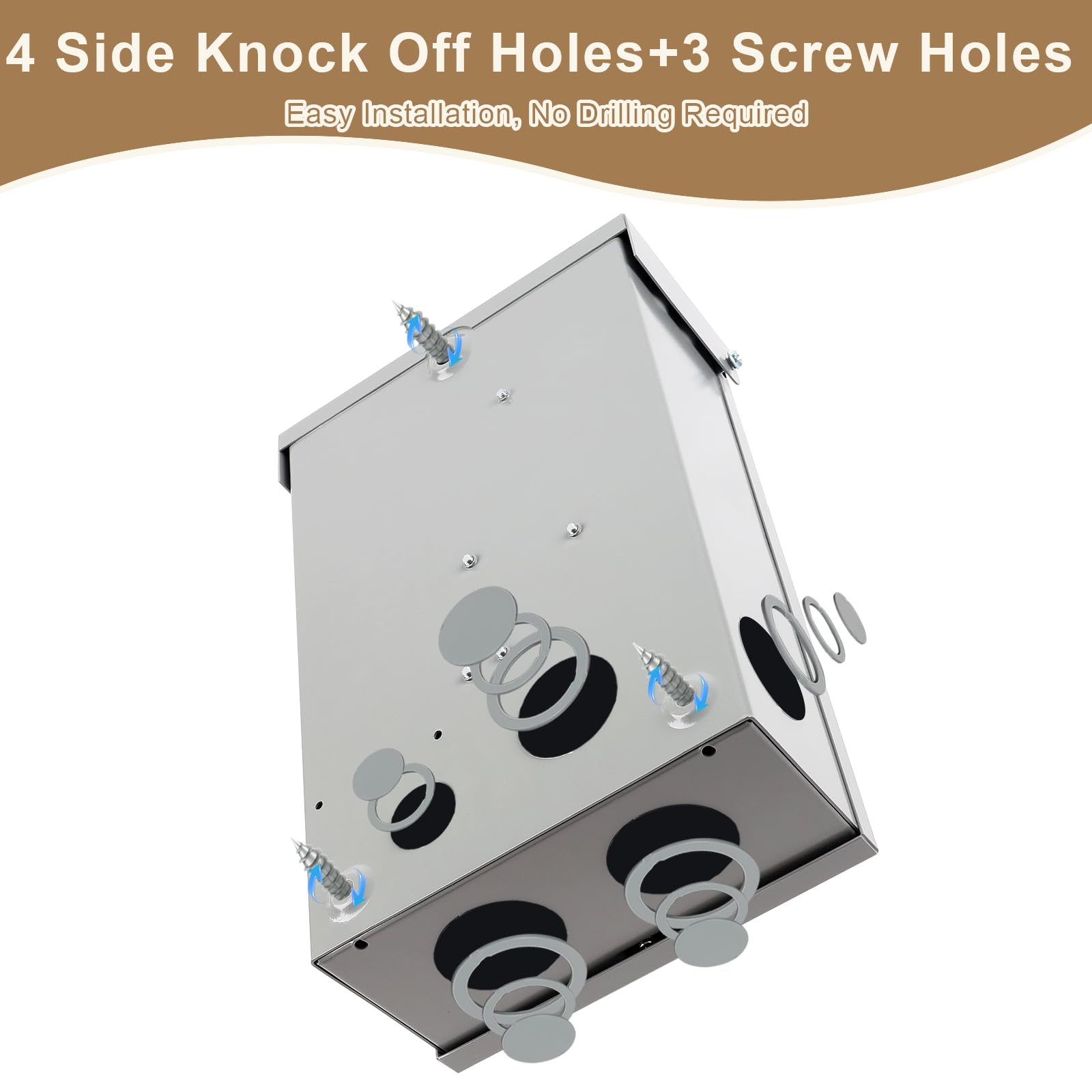 FixOasis large wiring space supports easier installation and flexible wiring.
