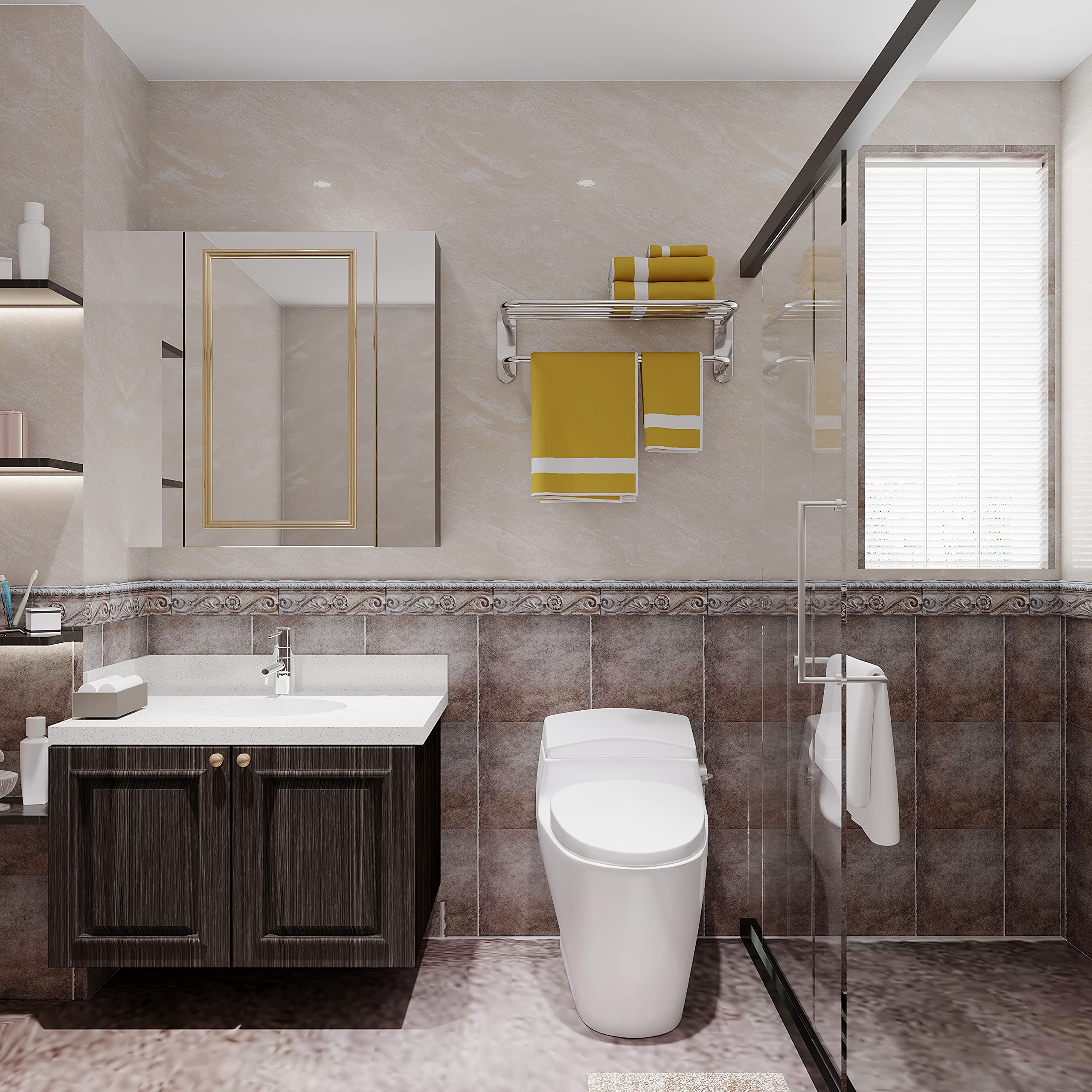 FIXSEN bathroom towel rack suitable for home or hotel use.