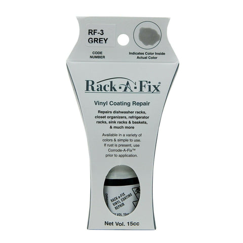 Fixture-Fix Rack-A-Fix RF-3 grey coating for dishwasher racks preserves finish and resists water