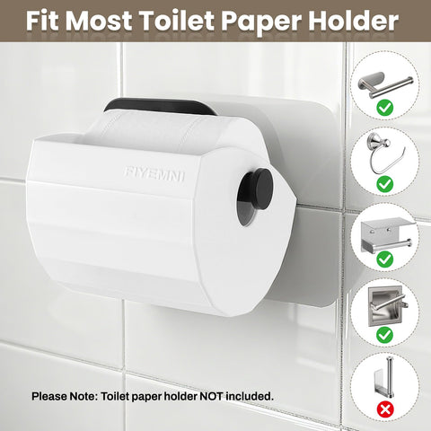 FIYEMNI cat-proof cover white with sleek, bathroom-friendly design.