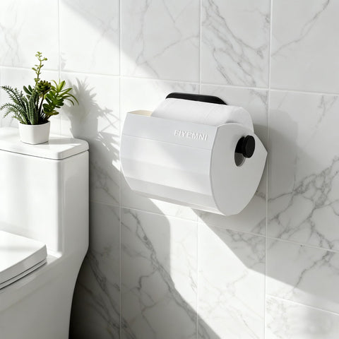 FIYEMNI cat-proof cover on standard holder, white finish.