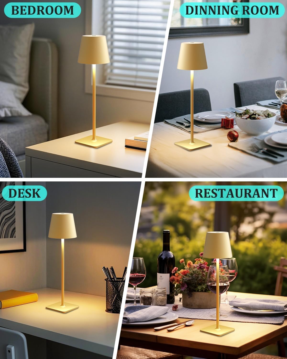 Fizrice minimalist gold table lamps complement modern spaces.