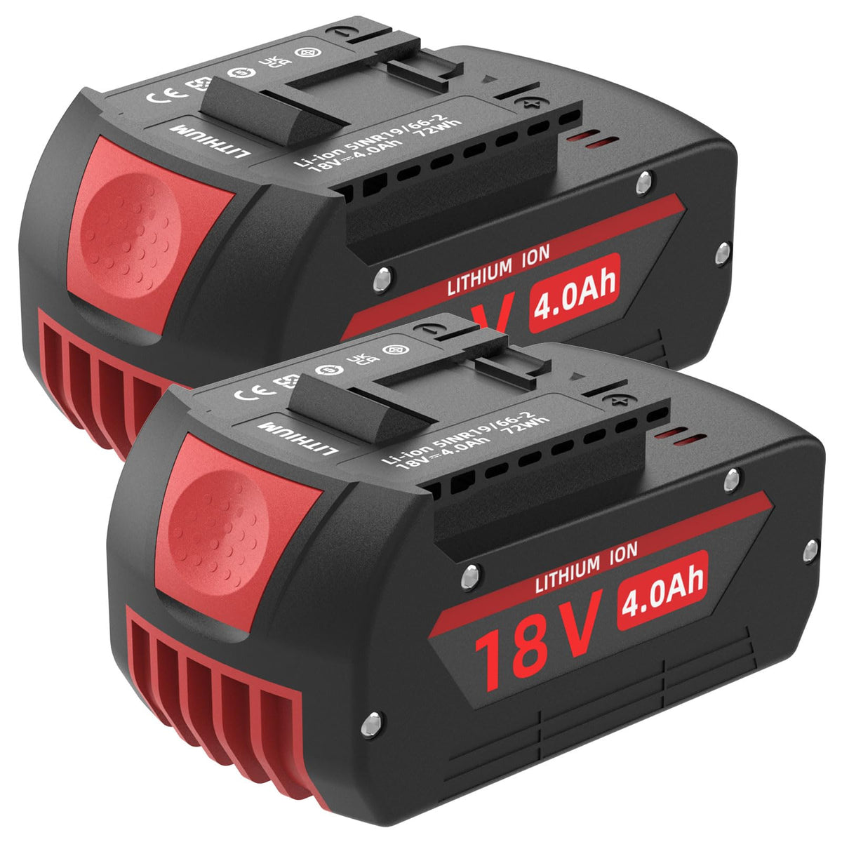 FJP Bosch 18V battery 2-pack ready for cordless tool use