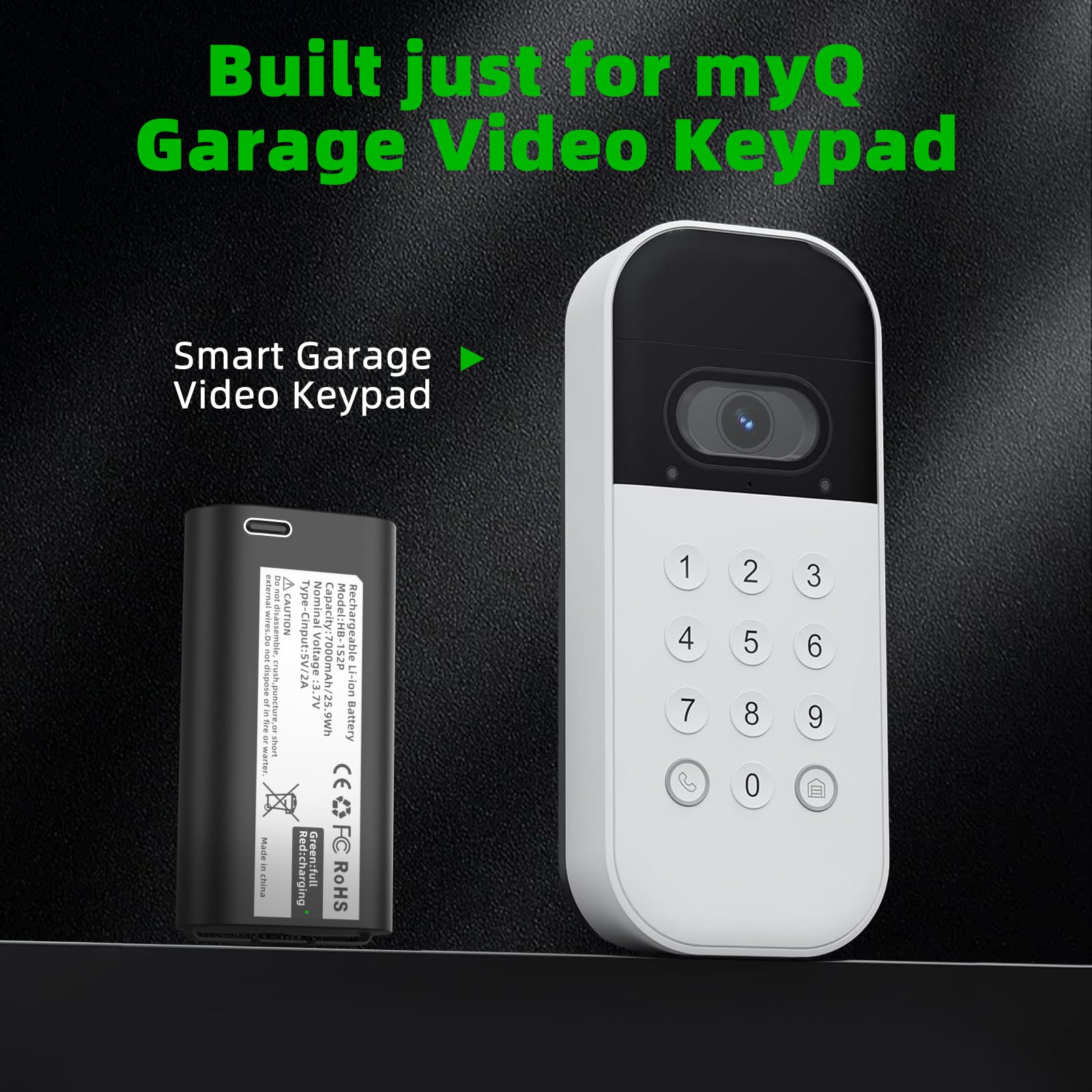 FJP extended runtime reduces recharge frequency for MQ keypad use.