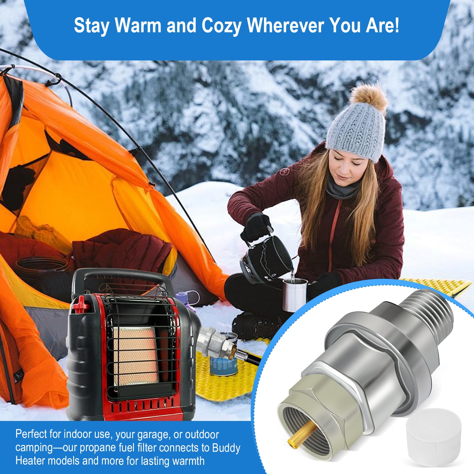 FJXBYWM F273699 compatible with common Buddy hoses for flexible setup