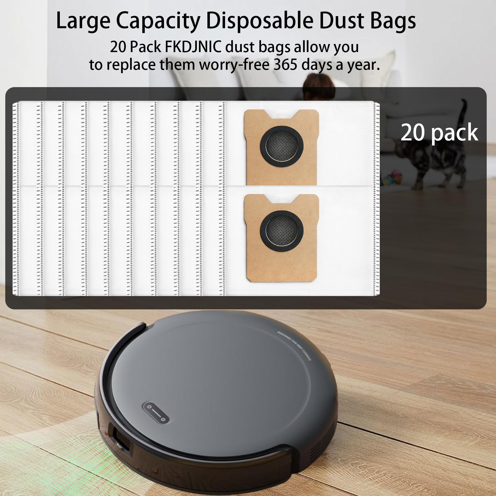 FKDJNIC seal-technology keeps dust contained during emptying.