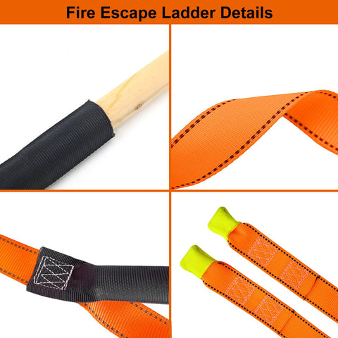 FKNGS Fire Escape Ladder high load capacity supports multiple users safely.