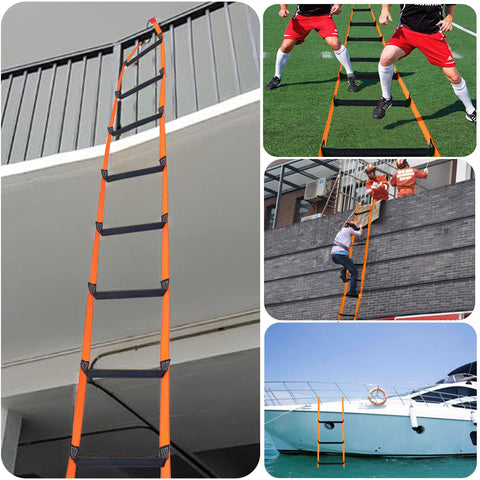 FKNGS Fire Escape Ladder quick deployment with no assembly required.