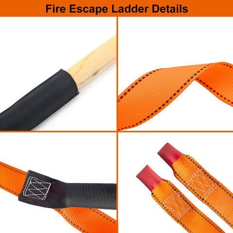 FKNGS ladder solid steps prevent flex during ascent