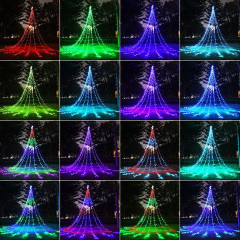 Flacchi frost proof holiday lights endure cold seasons while preserving color brightness.